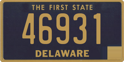 DE license plate 46931