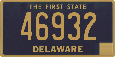 DE license plate 46932