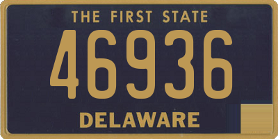 DE license plate 46936