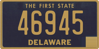 DE license plate 46945