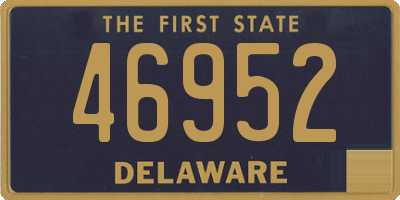 DE license plate 46952