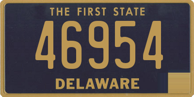 DE license plate 46954