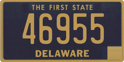 DE license plate 46955