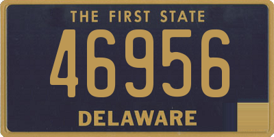 DE license plate 46956