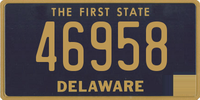 DE license plate 46958