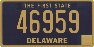 DE license plate 46959