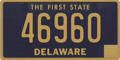 DE license plate 46960