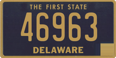 DE license plate 46963