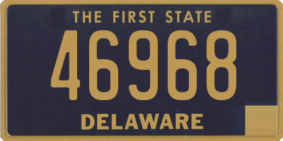 DE license plate 46968