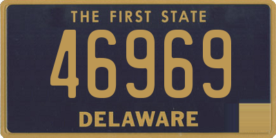 DE license plate 46969