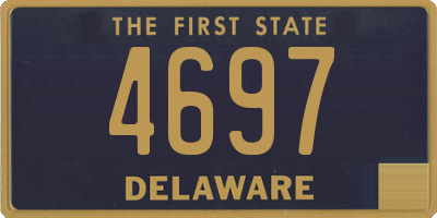 DE license plate 4697