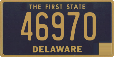 DE license plate 46970