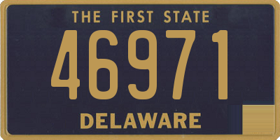 DE license plate 46971