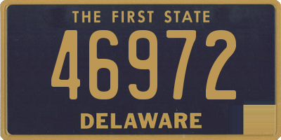 DE license plate 46972