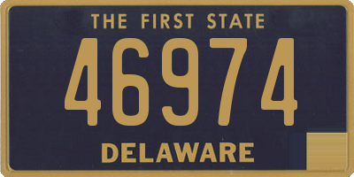 DE license plate 46974