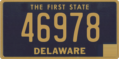 DE license plate 46978