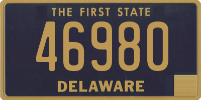 DE license plate 46980