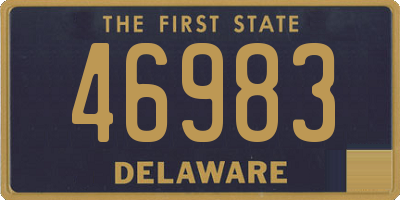 DE license plate 46983