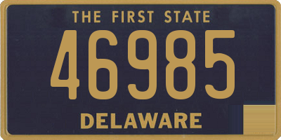 DE license plate 46985