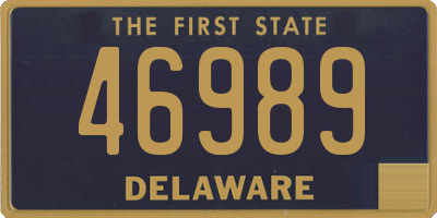 DE license plate 46989