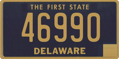 DE license plate 46990