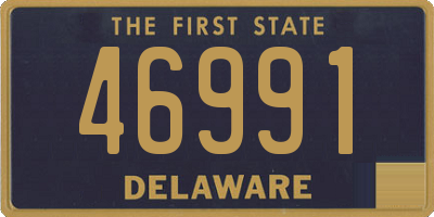 DE license plate 46991