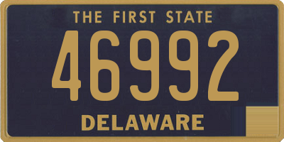 DE license plate 46992