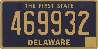 DE license plate 469932