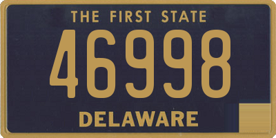 DE license plate 46998