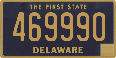 DE license plate 469990
