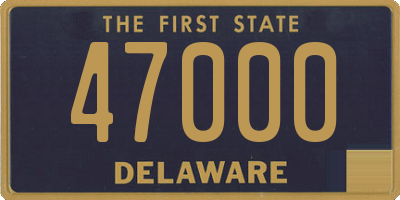 DE license plate 47000