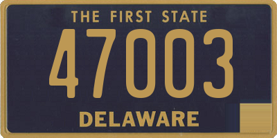 DE license plate 47003