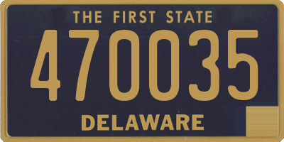 DE license plate 470035