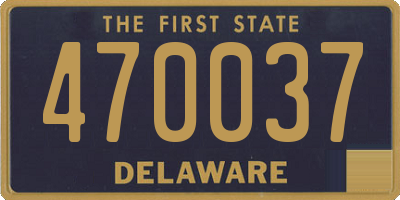 DE license plate 470037