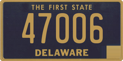 DE license plate 47006