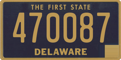 DE license plate 470087