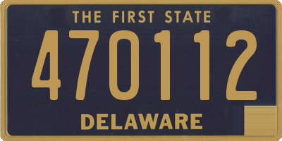 DE license plate 470112