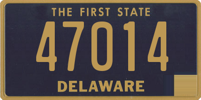 DE license plate 47014