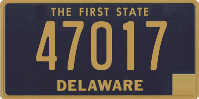 DE license plate 47017