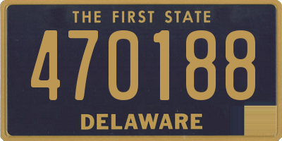 DE license plate 470188