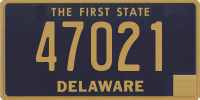 DE license plate 47021