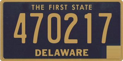 DE license plate 470217