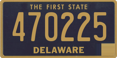 DE license plate 470225