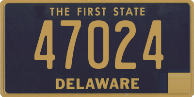 DE license plate 47024