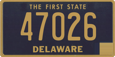 DE license plate 47026
