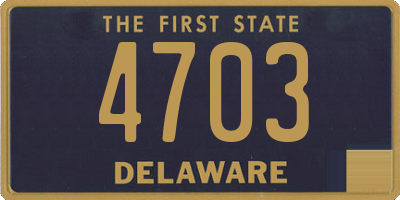 DE license plate 4703