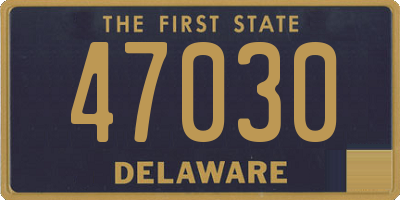 DE license plate 47030