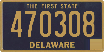 DE license plate 470308