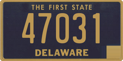 DE license plate 47031
