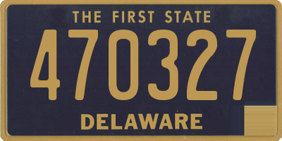 DE license plate 470327